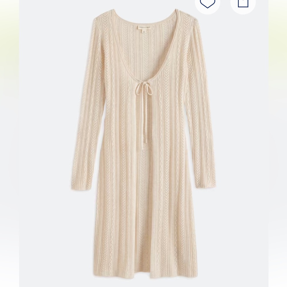 Cream Longline Unique Lace Crochet Cardigan